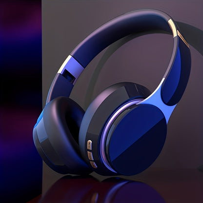 07S Wireless Over-Ear Headphones - Long Battery Life, HD Sound, Comfortable Earmuffs, Adjustable and Foldable for Sports and Commuting