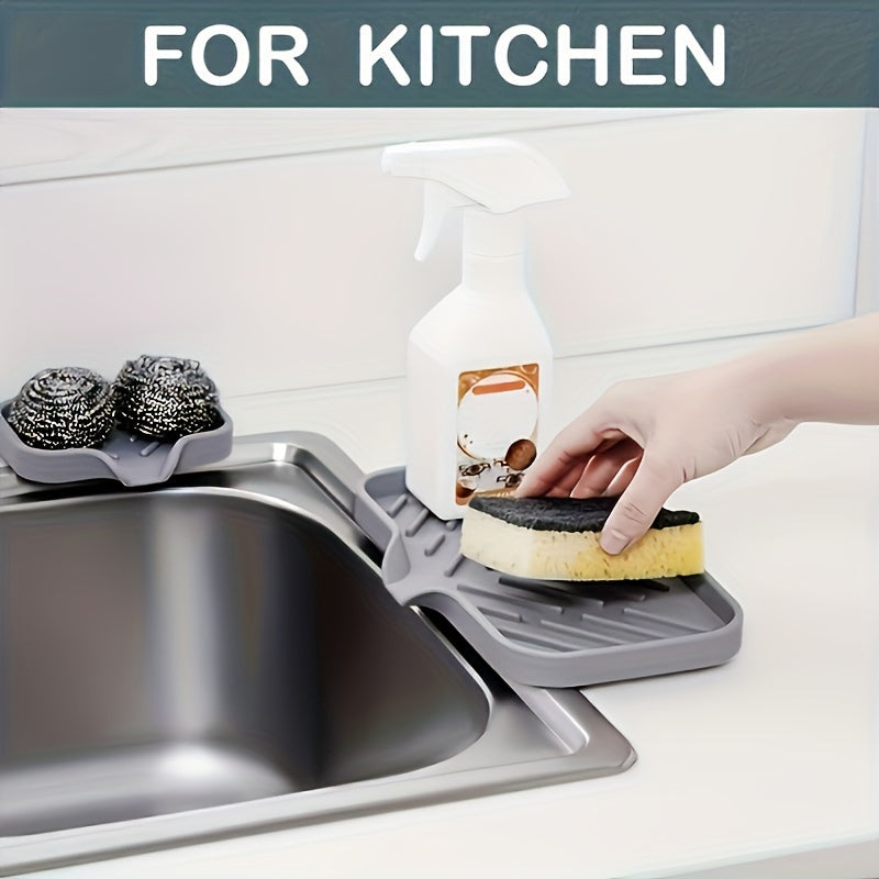 Silicone Kitchen Sink Tray – Soap Tray Holder and Organizer
