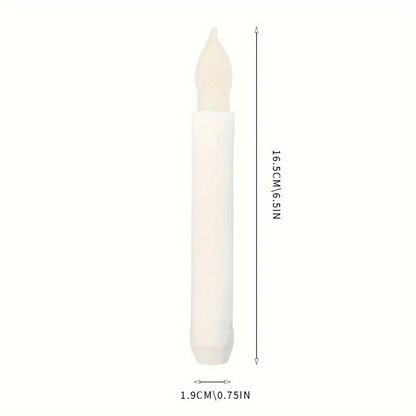 12-Pack Floating Candles – Harry Wand-Inspired Remote-Controlled LED Lights, Plastic Taper Candles for Proposals, Birthdays, Party Ceiling Decor, and Halloween-Themed Ambiance