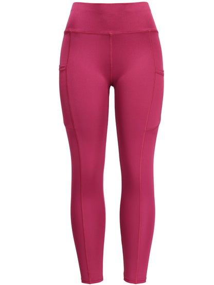 4pcs High Waist Yoga Leggings with Pocket – Seamless, Butt Lifting, Elastic Activewear for Women, Wide Waistband, Ideal for Fall and Winter