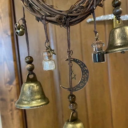 Magical Witch Bell Wind Chime - Enchanting Home Decor Addition with a Touch of Magic
