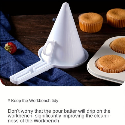 Handheld Cream Funnel - Multifunctional Cake and Chocolate Dispenser, Adjustable Batter Dispenser, Candy Bar Funnel for Baking and Cake Decoration, Ideal for Restaurants, Food Trucks, and Bakeries