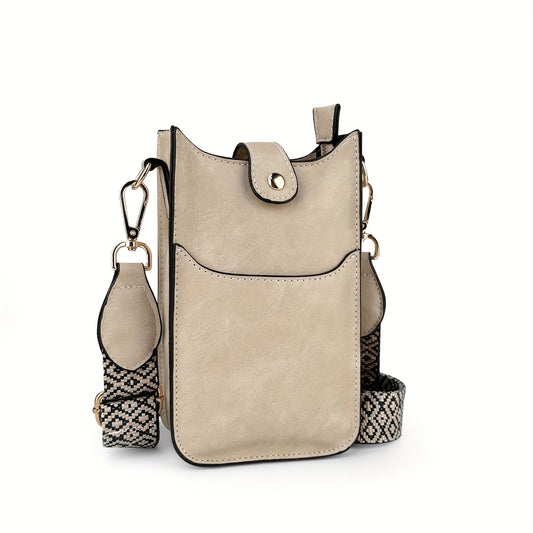 Women’s 8.7 Inch PU Leather Phone Bag – Large Capacity Crossbody and Coin Purse Mini Shoulder Bag – Portable Daily Bag
