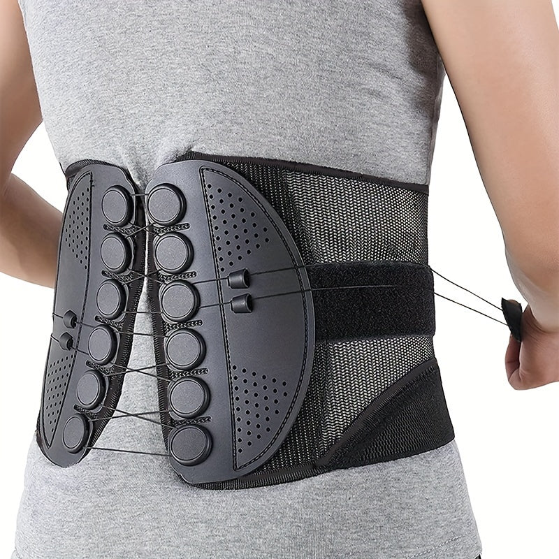 Adjustable Sports Belt – Breathable Mesh, Upgraded Double Drawstring – Unisex Waist Protection for Outdoor Sports, Hiking, Camping, Fitness, Office (1pc)