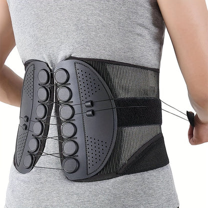Adjustable Sports Belt – Breathable Mesh, Upgraded Double Drawstring – Unisex Waist Protection for Outdoor Sports, Hiking, Camping, Fitness, Office (1pc)