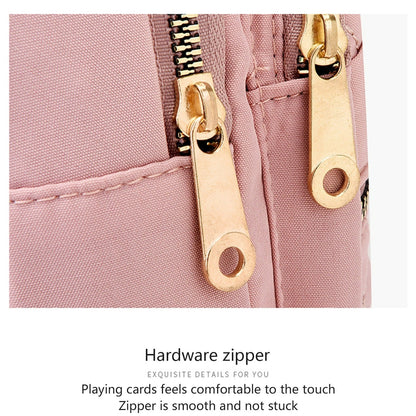 New One-Shoulder Messenger Bag for Women - Fashion Embroidered Rhombic Design - Large Capacity Waterproof Backpack with Data Hole