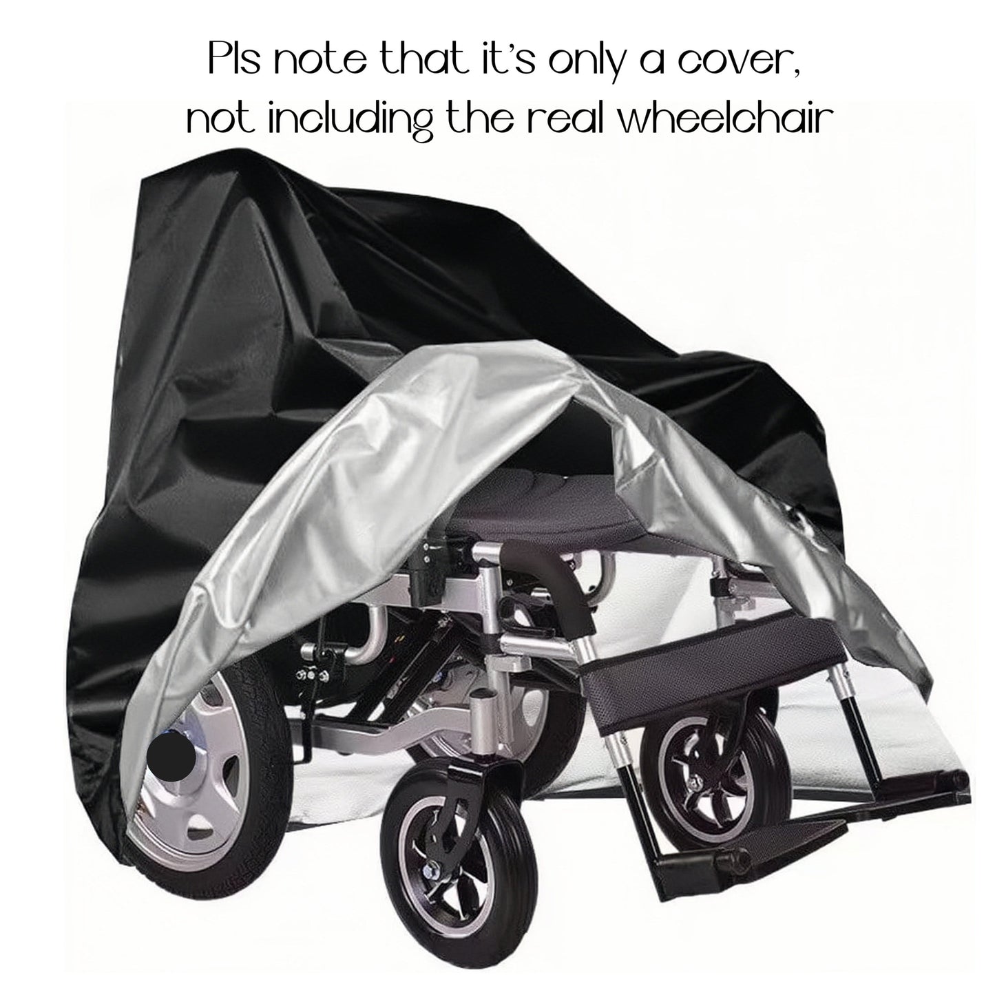 Electric Wheelchair Cover – Heavy-Duty 100x75x100cm, Weather-Resistant, UV Protection, Windproof, Snowproof, Waterproof with Elastic Hem