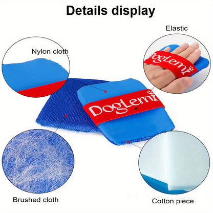 2Pcs Pet Hair Remover - Fur Lint Brush and Hair Mitts for Carpet, Bedding, Furniture, and Clothes - Ideal for Dog and Cat Owners