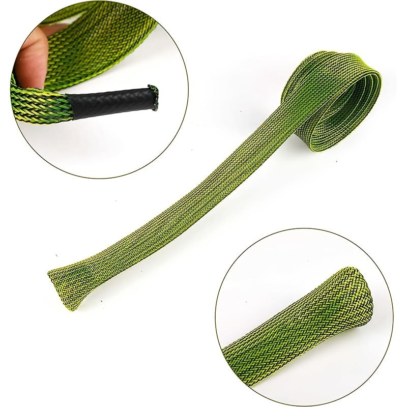 12 Pack Braided Mesh Fishing Rod Sleeves – Ideal for Protecting Casting and Spinning Rods, Perfect for Sea Fishing and Tackle Storage
