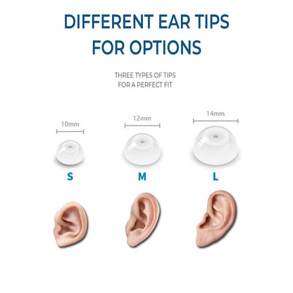 JINGHAO Rechargeable Hearing Aids 2023 – Adjustable Sound Amplifier for Mild to Moderate Hearing Loss, Elderly Gift
