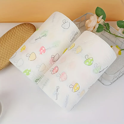 1 Roll (400 Sheets) Lazy Rag - Disposable Kitchen Paper Towel, Washable Wet and Dry Dual-Use Towel, Dishwashing Cloth, Non-Stick Oil Rag, Degreasing Towel, Household Cleaning Rag