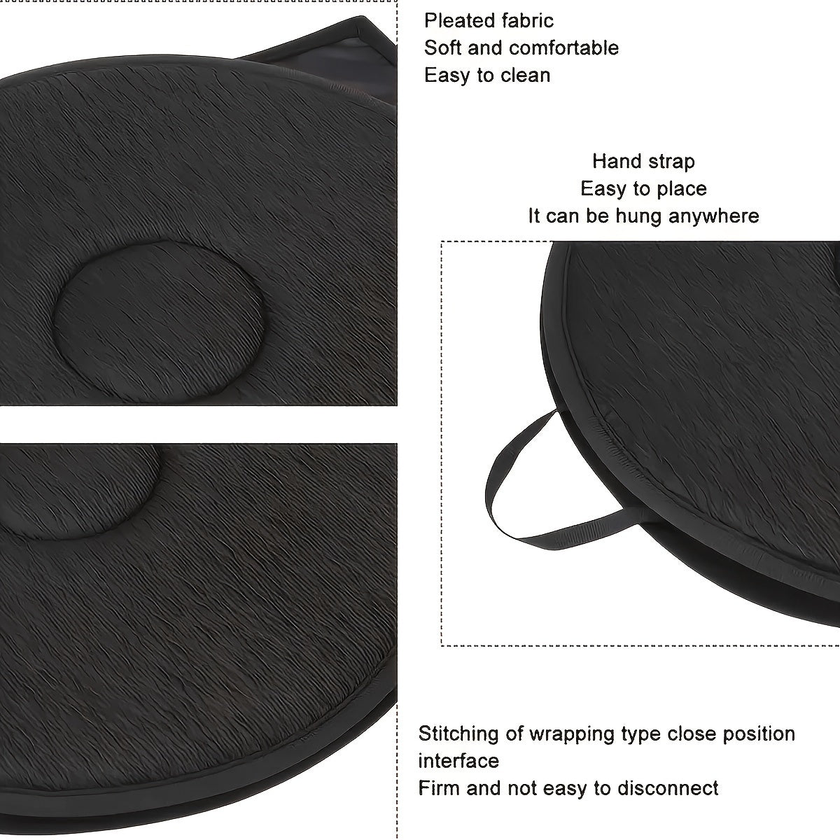 Swivel Seat Cushion for Car and Home - 360° Rotation, Non-Slip, Easy Access Chair Pad for Elderly and Pregnant Users
