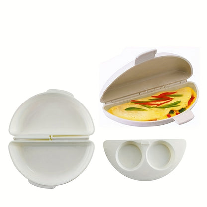 Microwave Omelette Egg Maker Tray – Non Toxic Silicone Egg Cooker and Poacher for Kitchen Cooking