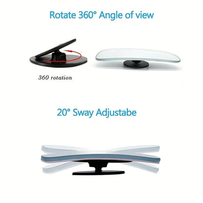 Adjustable Wide-Angle Car Blind Spot Mirrors – Upgrade Your Driving Safety with Enhanced Visibility