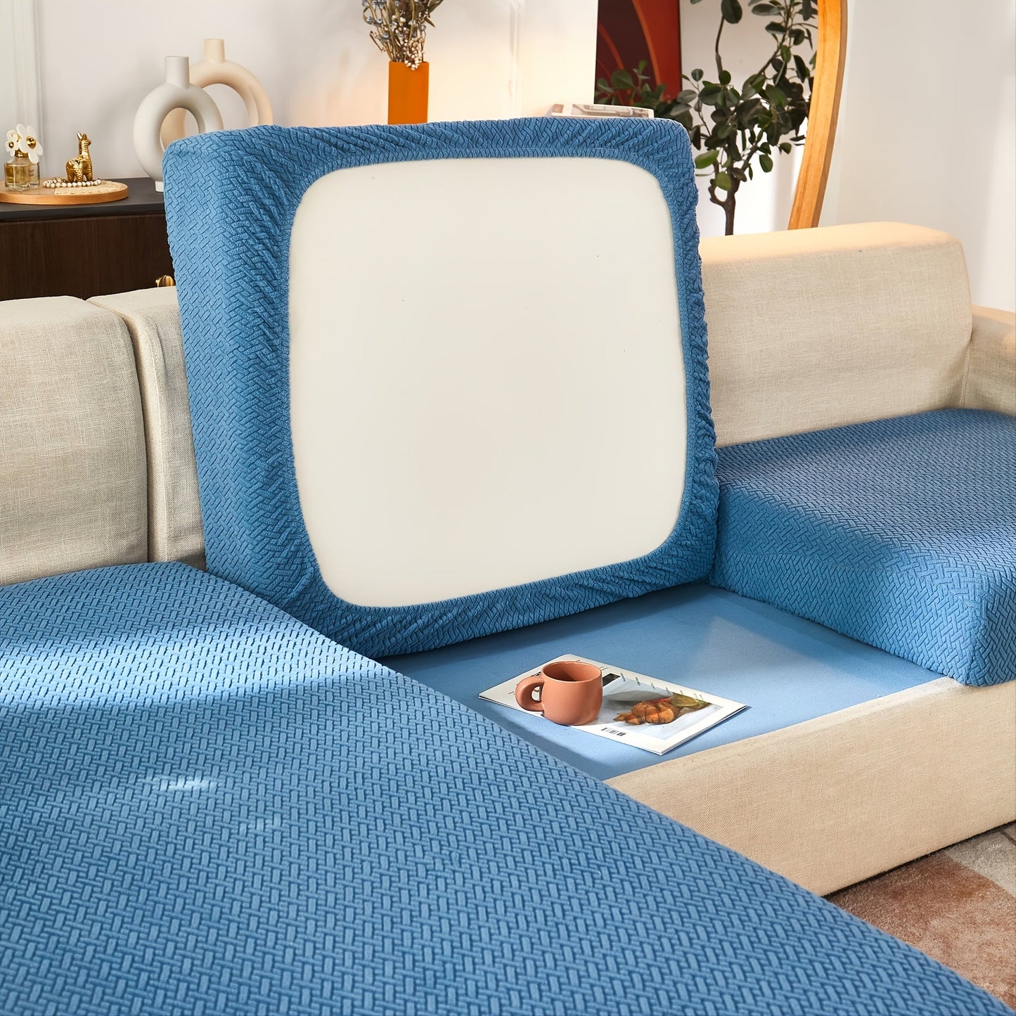 Stretchable Universal Sofa Cushion Cover - Durable and Easy to Clean