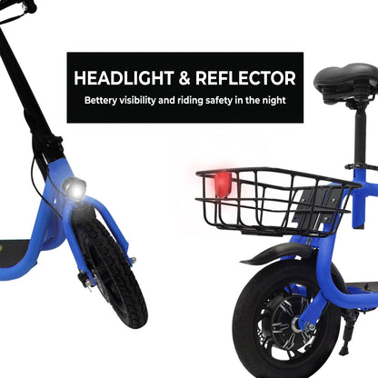 Wilibl R1 Electric Scooter for Adults – Foldable E-Scooter with Seat, 450W Brushless Motor, 265 lbs Max Load