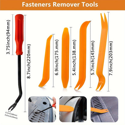250PCS Bumper Retainer Clips - Car Plastic Rivets Fasteners & Remover Push Retainer Kit