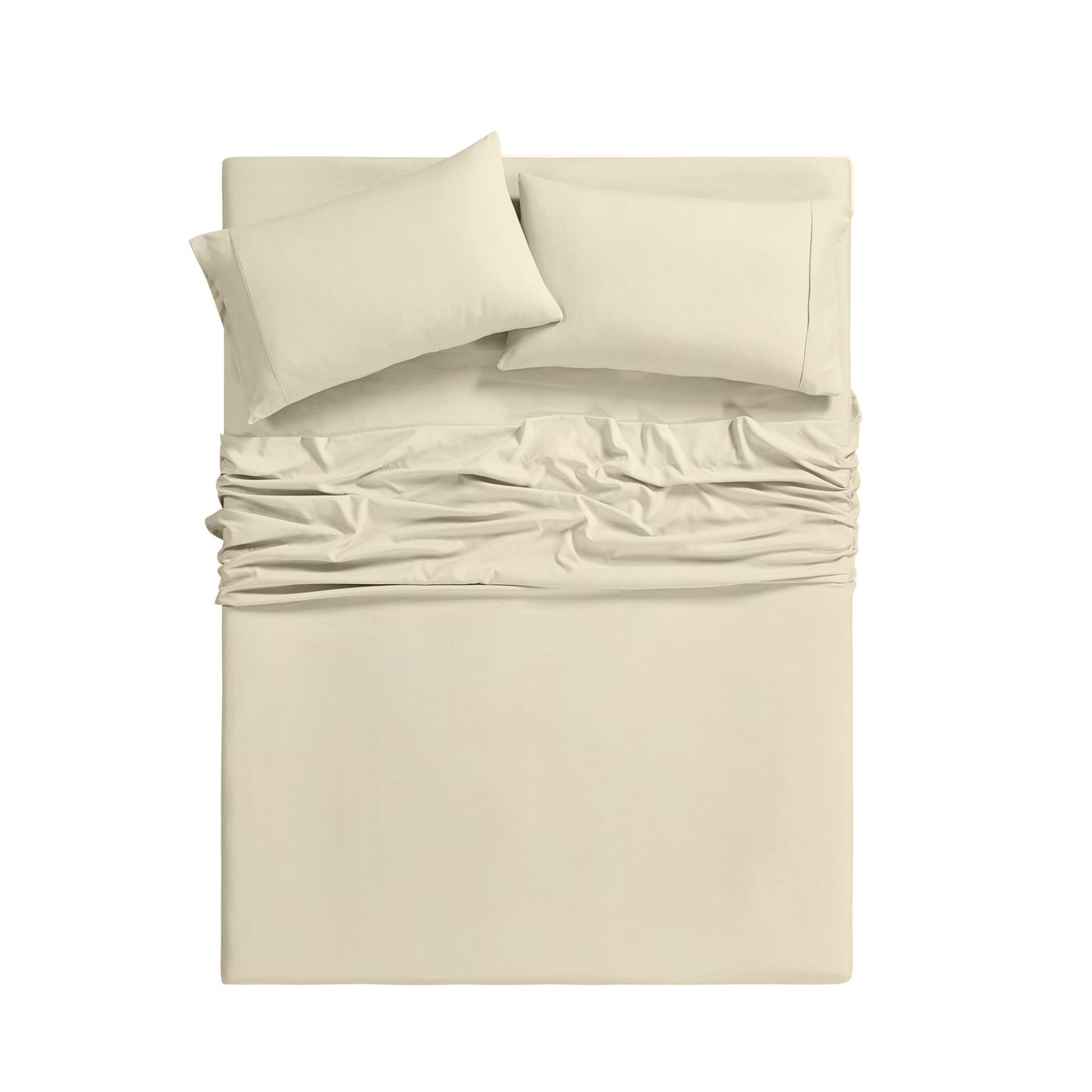 Bamboo 2000 Thread Count 6-Piece Luxury Sheet Set - Organic, Cooling, 16 Inch Deep Pocket, Egyptian Luxury with Bonus Pillowcases - Shrink and Fade Resistant