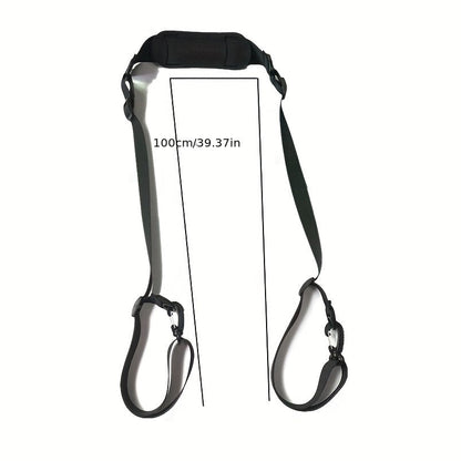Heavy-Duty Skateboard & Scooter Transporter Strap – Ultra-Comfortable, Adjustable, Padded Shoulder Strap for Easy Carrying and Load-Bearing Support