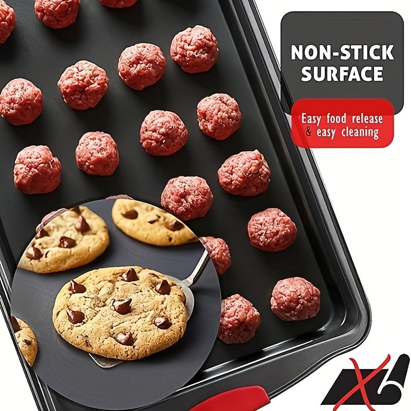 Premium Carbon Steel Baking Sheet Set – Non-Stick Cookie Sheet & Grilling Tray, Oven Accessories for Baking and Cooking (1pc/1 set)