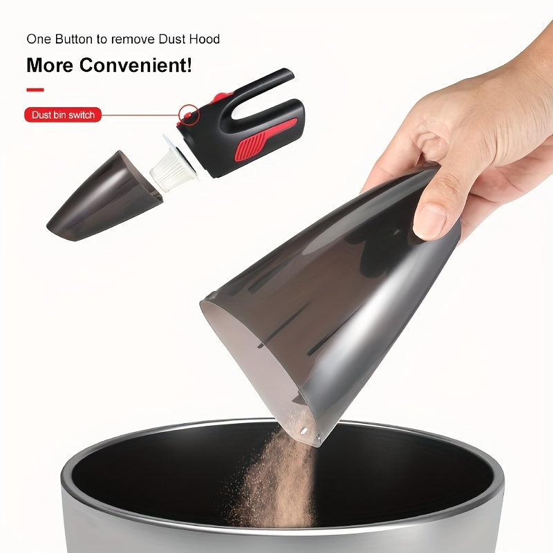 Wireless Mini Handheld Vacuum Cleaner – High-Power, USB Charging for Car Interior, Kitchen, Keyboard, Sofa – Dual-Use Home Appliance