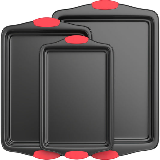 Premium Carbon Steel Baking Sheet Set – Non-Stick Cookie Sheet & Grilling Tray, Oven Accessories for Baking and Cooking (1pc/1 set)