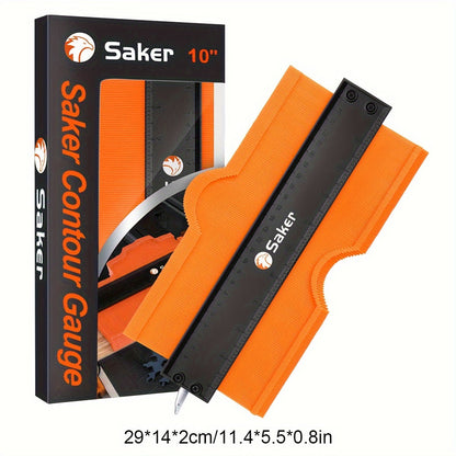 Saker Adjustable Contour Gauge Profile Tool – Precisely Copies Irregular Shapes with Locking Mechanism for Woodworking and Welding – Ideal Gift for Dad, Friend, or Husband