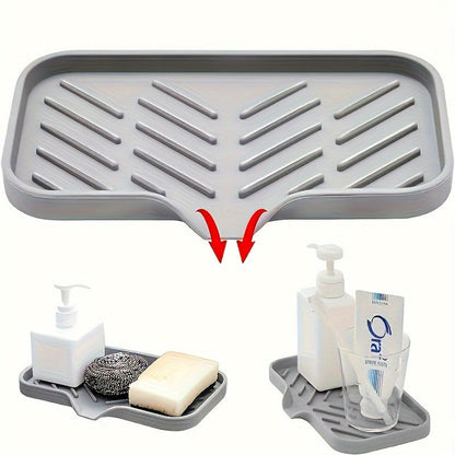 Silicone Kitchen Sink Tray – Soap Tray Holder and Organizer
