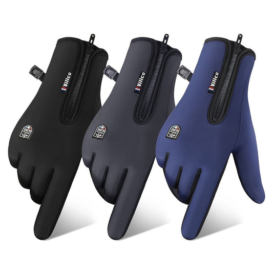 Outdoor Coldproof and Windproof Sports Gloves - Winter Warm Touch Screen Waterproof Gloves for Cycling and Skiing - Unisex