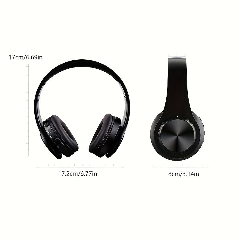 Multifunctional Wireless Headphones with Headband - Supports Card Insertion, Wired and Wireless Use