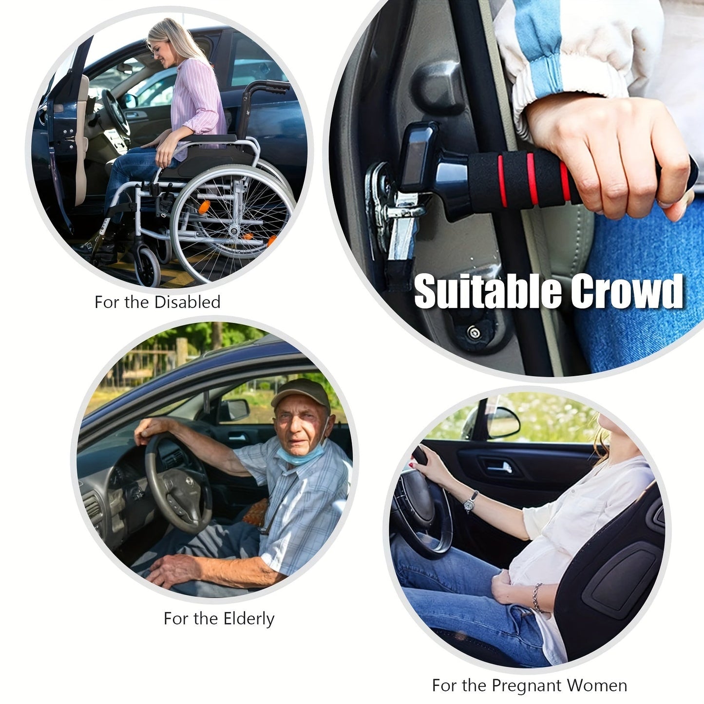 Multifunctional Car Safety Hammer with Adjustable Armrest Strap – Essential Safety Aid for Vehicles