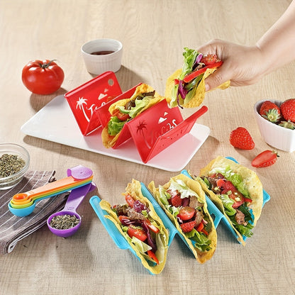 Reusable Taco Holders – 1/3/6pcs Colorful Washable Taco Stands, Safety Taco Rack, Also for Pancakes – Kitchen Gadgets and Kitchen Stuff
