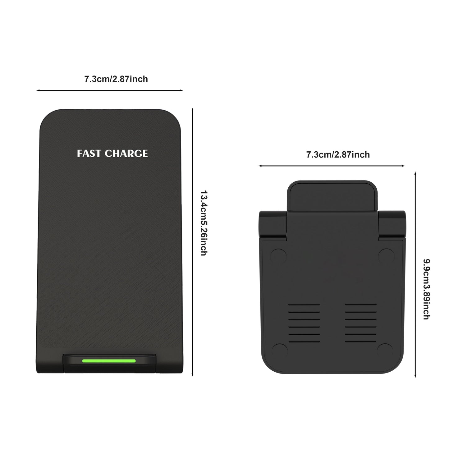 Z2 Wireless Fast Charger Stand – 15W Rapid Charging for iPhone 15/14/13/12/11/XS Max/XR/X/8Plus and Samsung S23/S22/S21/S20/S10/S9 – Universal Compatibility