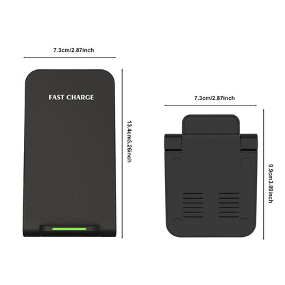 Z2 Wireless Fast Charger Stand – 15W Rapid Charging for iPhone 15/14/13/12/11/XS Max/XR/X/8Plus and Samsung S23/S22/S21/S20/S10/S9 – Universal Compatibility