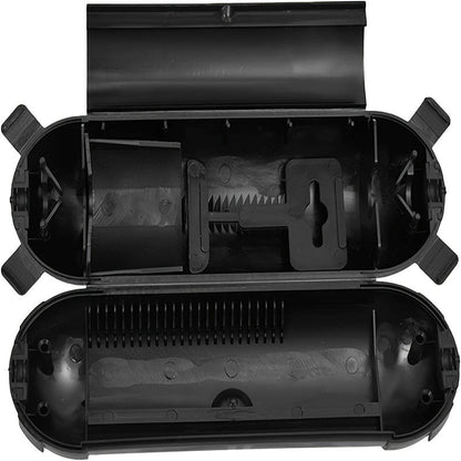 Outdoor Extension Cord Safety Cover – Weatherproof Electrical Connection Box, Black Waterproof Seal for Holiday Lights & Plugs Protection