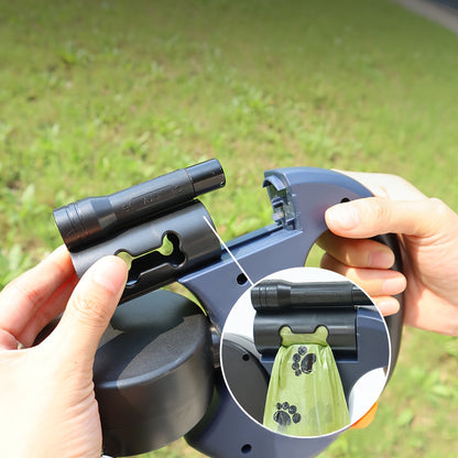 360° Rotating 2 in 1 Pet Leash - Stretchable, Easy to Control, Comfortable Grip for Walking Dogs