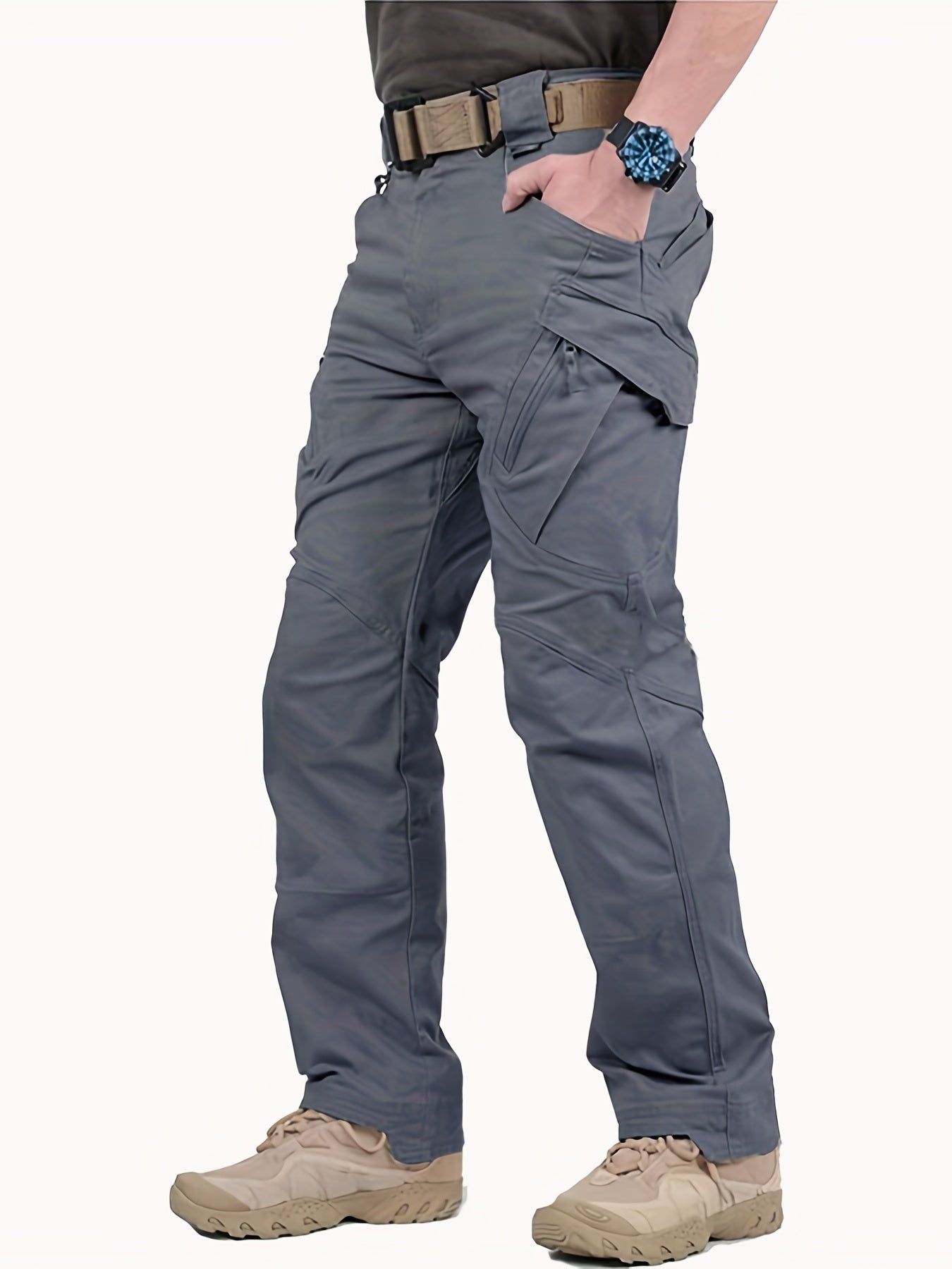 Waterproof Tactical Cargo Pants - High-Performance Hiking Pants for Outdoor Adventures - Pockets, Sweatproof, Wear-Resistant, Versatile Style