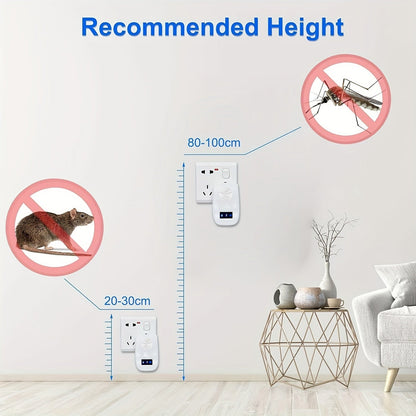 Ultrasonic Pest Repeller – Electronic Mice and Bug Repellent, 6 Pack Indoor Plug-In for Roaches, Spiders, Ants, Flies