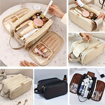 Women's Large Capacity Multifunctional Cosmetic Bag – Portable Travel Makeup and Toiletries Storage