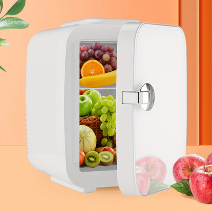 4 Liter Portable Mini Fridge – Spacious & Rugged Cooler for Skincare, Beverages, Food, Cosmetics, Ideal for Home, Office, Car, Outdoor Use