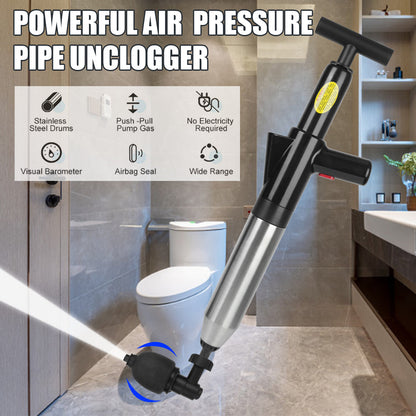 High Pressure Toilet Plunger – Air Drain Blaster for Clog Removal & Sewer Pipe Unblocking
