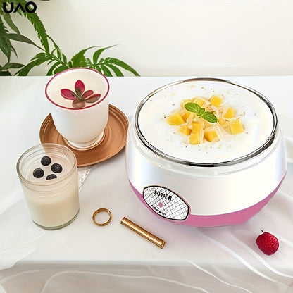 Effortless Automatic Yogurt Maker Machine - Compact and Multifunctional with One-Touch Operation for Yogurt, Natto and More - Ideal for Individual Servings