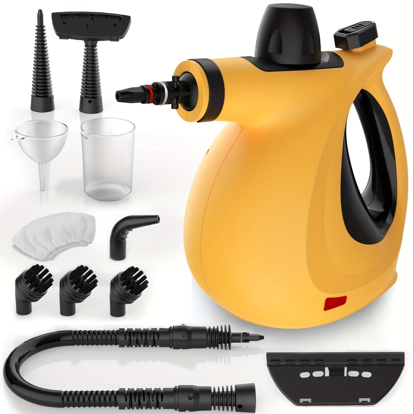 1050W Handheld Steam Cleaner – 12 Accessories for Multi-Surface Cleaning, Home and Car, Safety Lock, Fast Heat-Up, 11.83oz Tank, Chemical-Free and Portable