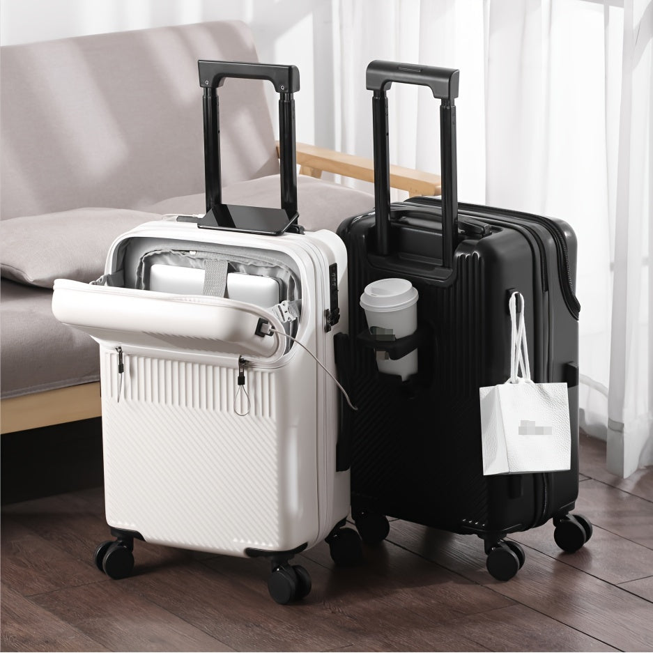 20/22/24/26 Inch Suitcase - Travel Boarding Case with Password Lock, Functional Luggage for Daily Use, Unisex