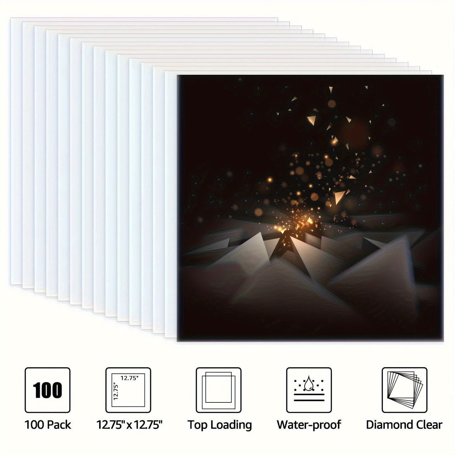 Premium Clear Vinyl Record Sleeves - 12.75" LP and Gatefold Protection, Durable 3mil Thickness - Ideal for Gift Packaging