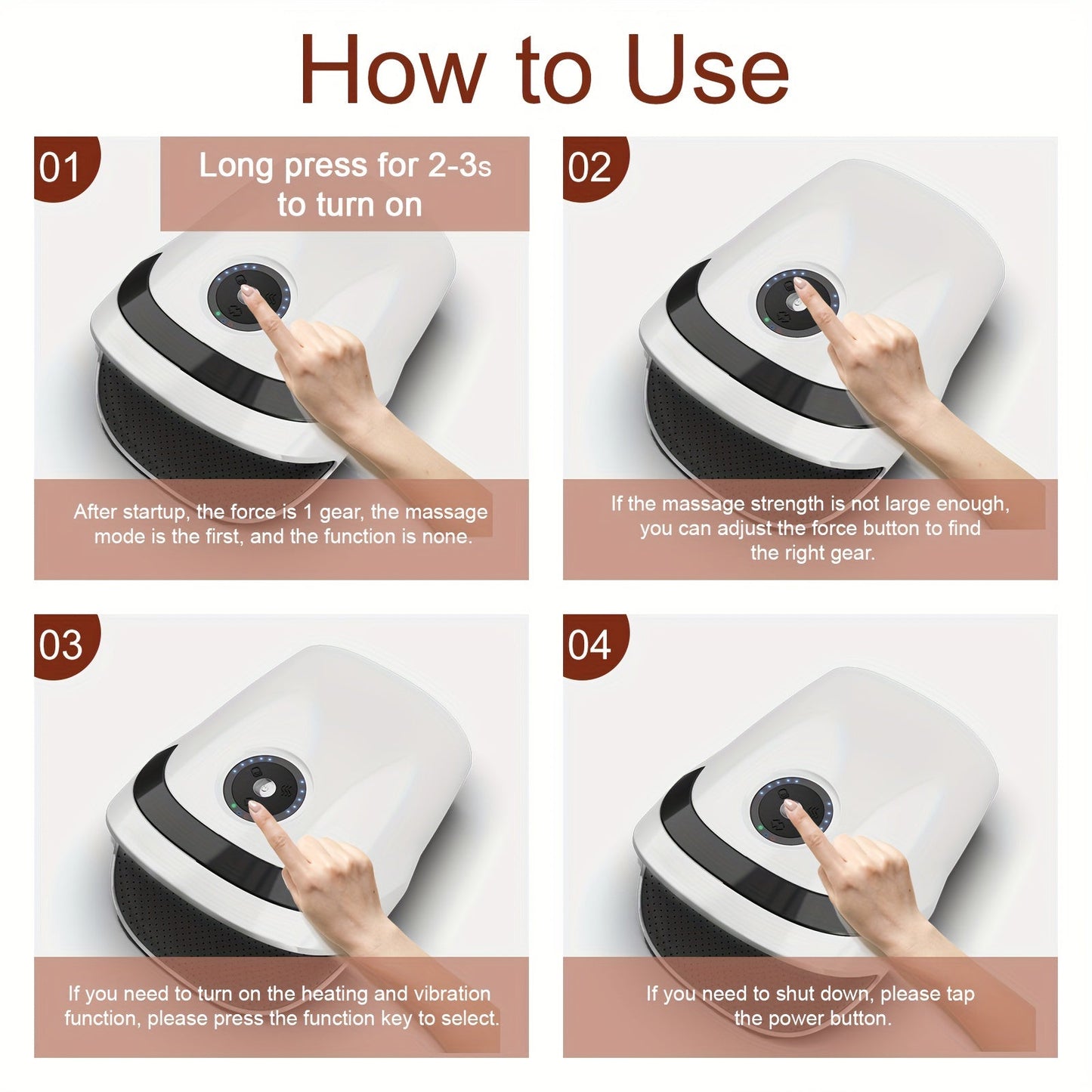 Hand Massager with Compression and Heating - Cordless, For Arthritis, Carpal Tunnel and Finger Numbness | Ideal Christmas and Father's Day Gift