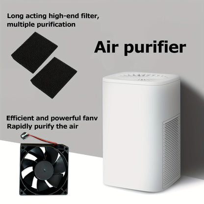 2024 New Compact AirGenie Mini Air Purifier – USB Powered, Formaldehyde Remover, Anion Generator – Whisper Quiet, Compact Design for Home and Office Desktop – Sleep Better, Breathe Easier