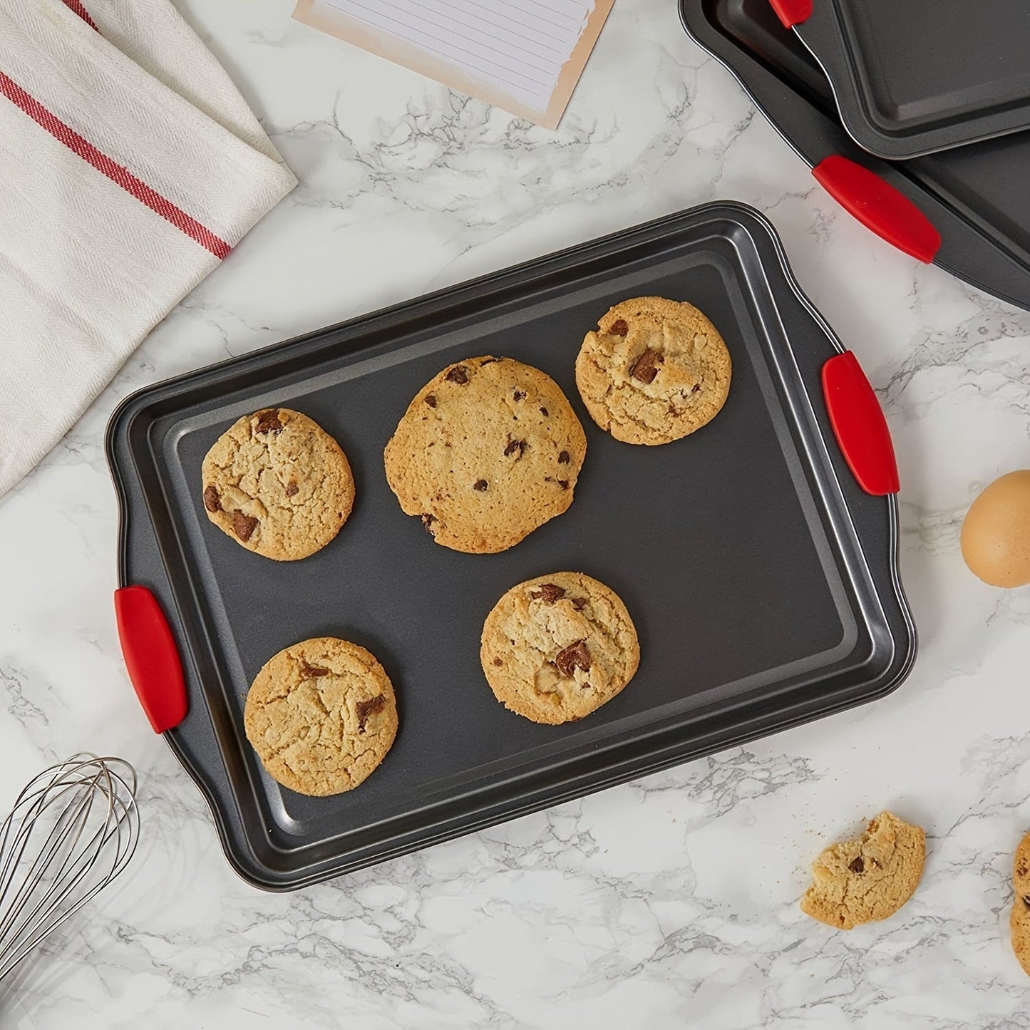 Premium Carbon Steel Baking Sheet Set – Non-Stick Cookie Sheet & Grilling Tray, Oven Accessories for Baking and Cooking (1pc/1 set)