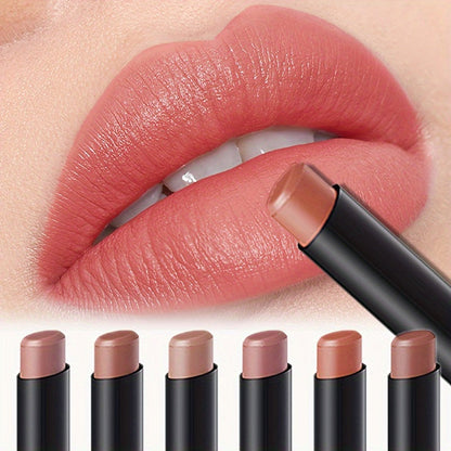 6pcs Matte Lipstick Pen Set, Long-Lasting Moisturizing Lip Color, Easy Application, Natural Hydrating Formula