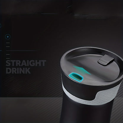 450ml/15.2oz Stainless Steel Vacuum Travel Mug - Thermal Water Cup with Heat Insulation, Durable 304 Stainless Construction